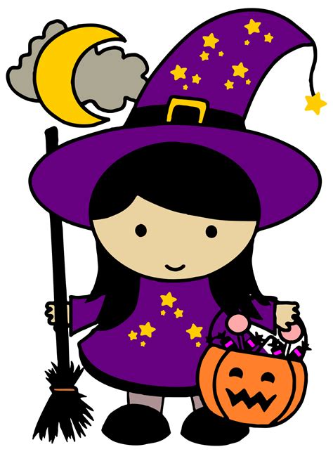 Witch cartoon image for halloween